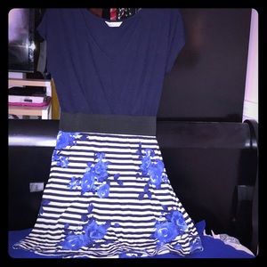 Navy blue summer dress